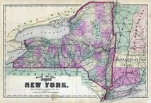 New York State Map, Clinton County 1869